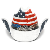 Keilin Straw Cowboy Hat for Women and Men - American Flag Patriotic USA Western Hat 4th July Cowgirl Country Rodeo